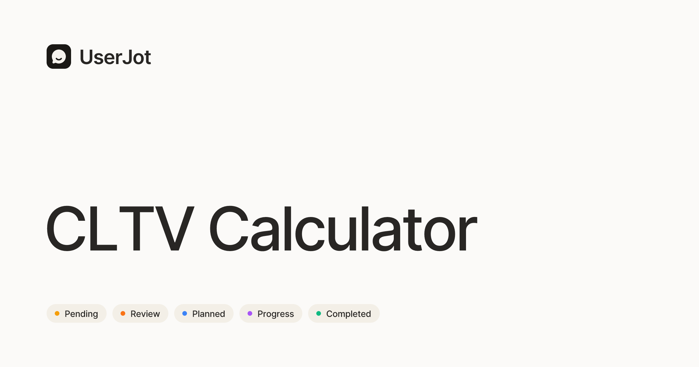 Free CLTV Calculator — UserJot