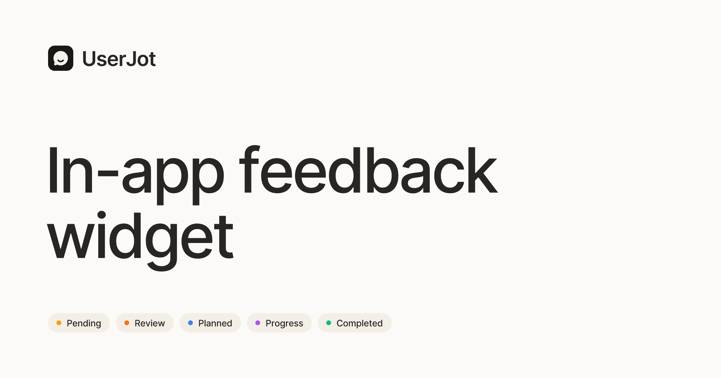 The in-app feedback widget your users actually use